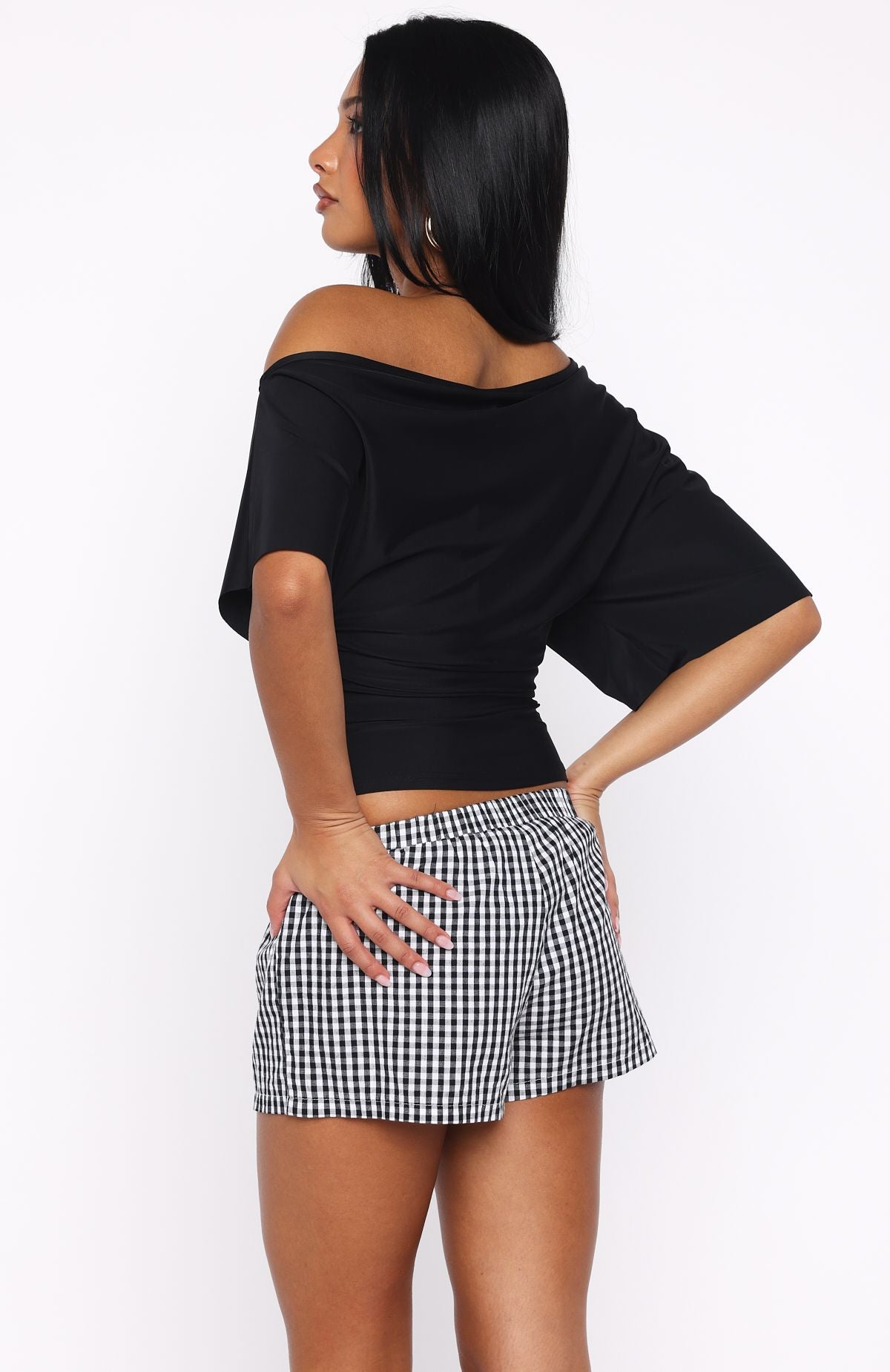 Marrakech Moments Cinched Waist Top Black