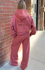 Studio 17 Willa Boxy Zip Front Hoodie Dusty Plum