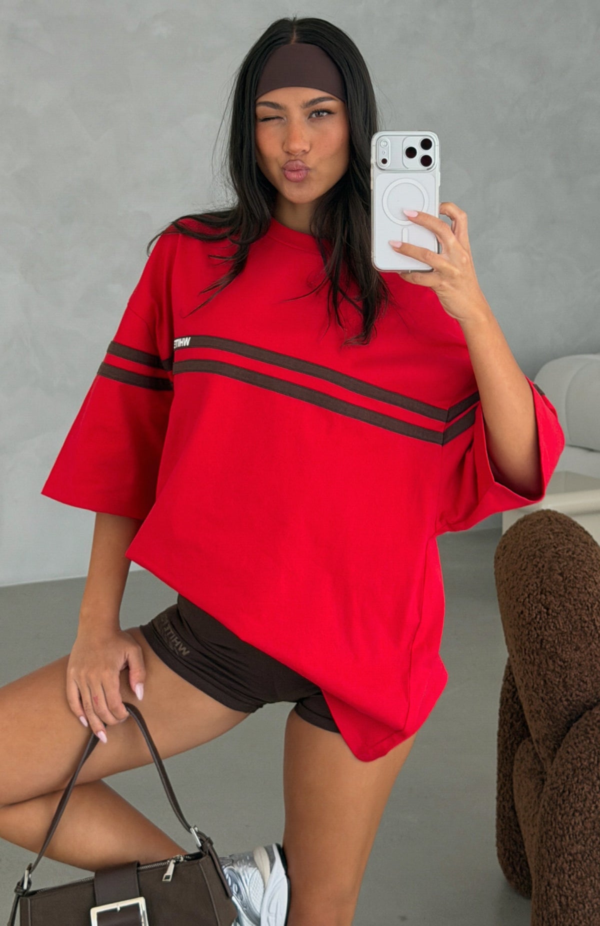 Studio 17 Emmie Oversized Tee Red