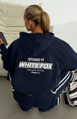 Studio 17 Spencer Oversized Hoodie Navy