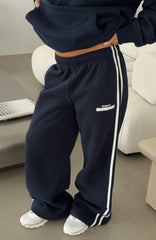 Studio 17 Spencer Wide Leg Sweatpants Navy