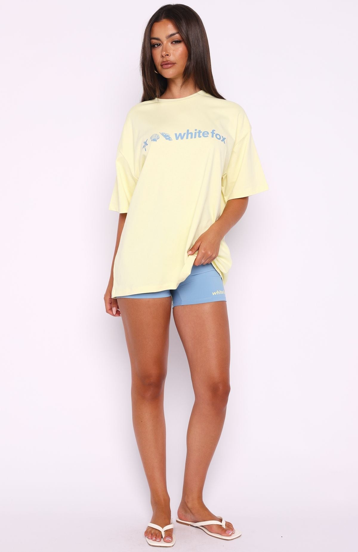 Tropic Rush Oversized Tee Lemon