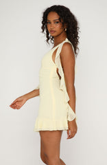 Rebel Rebel Mini Dress Lemon