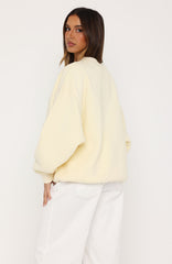 Major Upgrade Oversized Drop Shoulder Sweater Butter