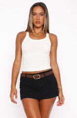Selfish Behaviour Low Rise Mini Skort Black