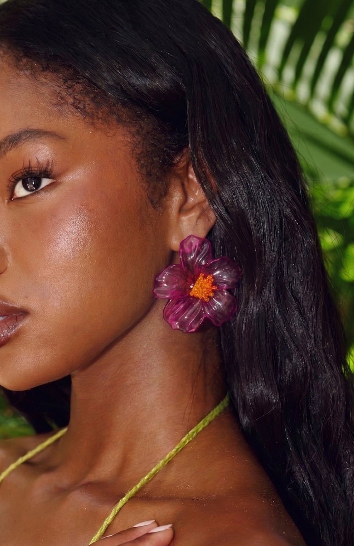 Dawson Earrings Purple/Orange