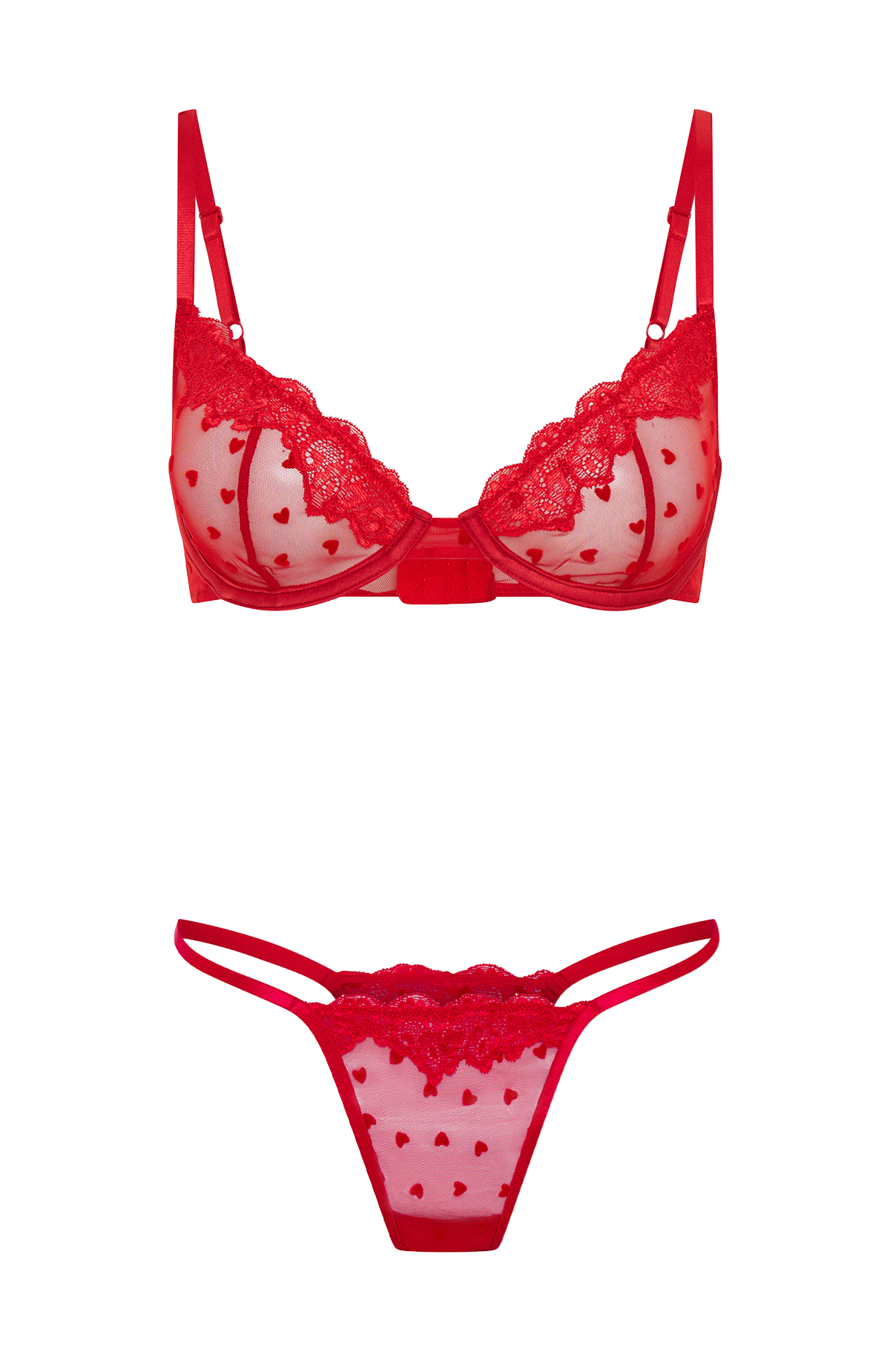 Love Me Later Lingerie Set Red