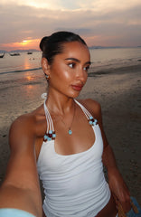 She's Got You Halter Top White