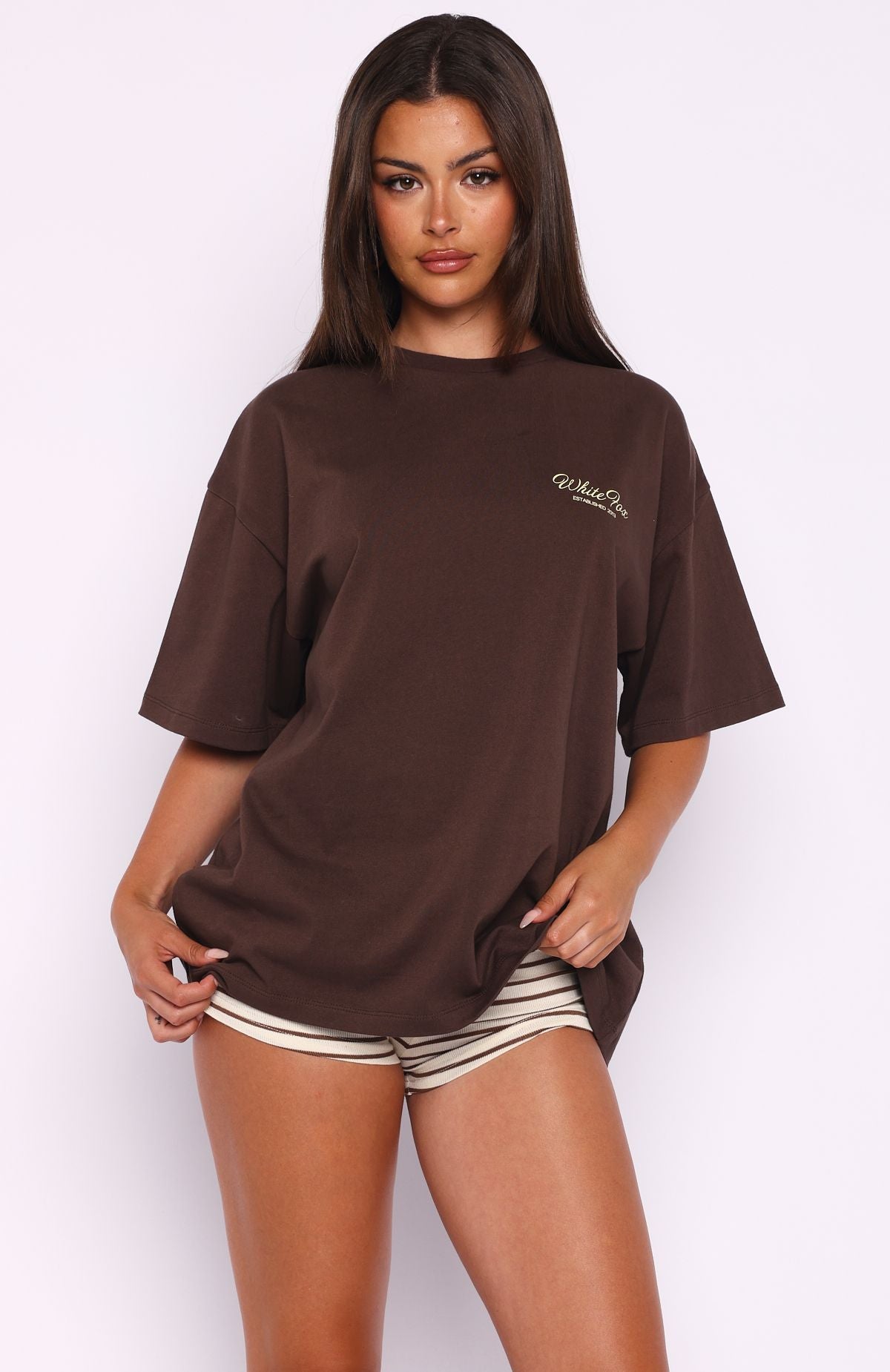 Slow Burner Oversized Tee Chocolate