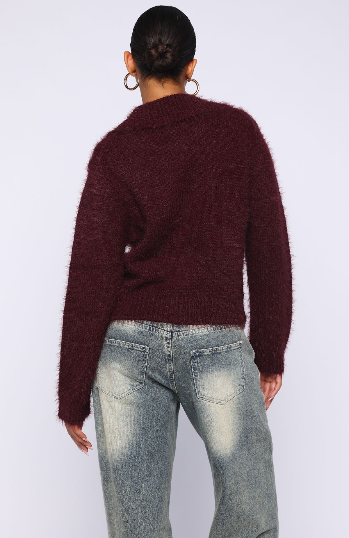 Chill Luxe Knit Cardigan Merlot