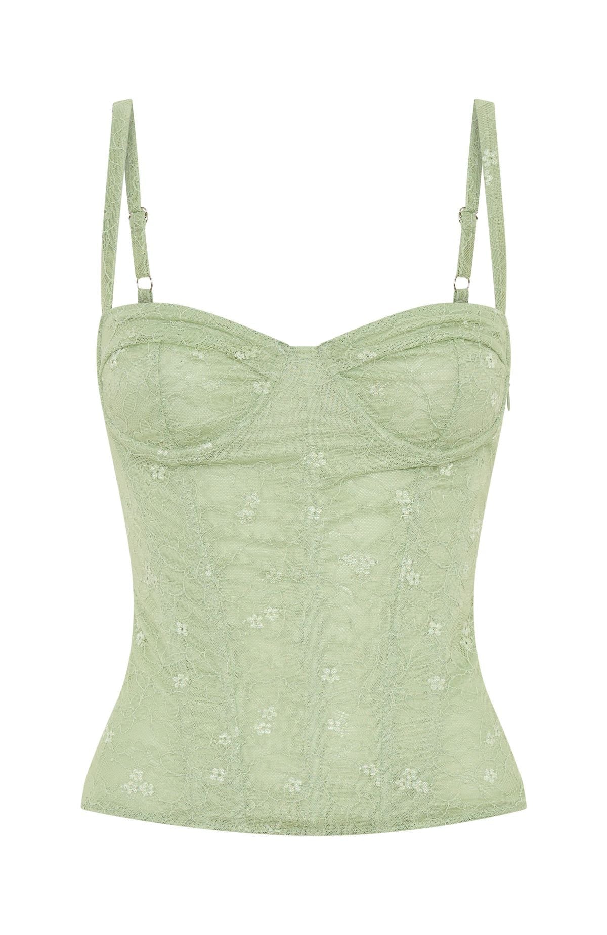 All The Thrills Bustier Sage