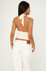 Delicate Love Halter Top Cream