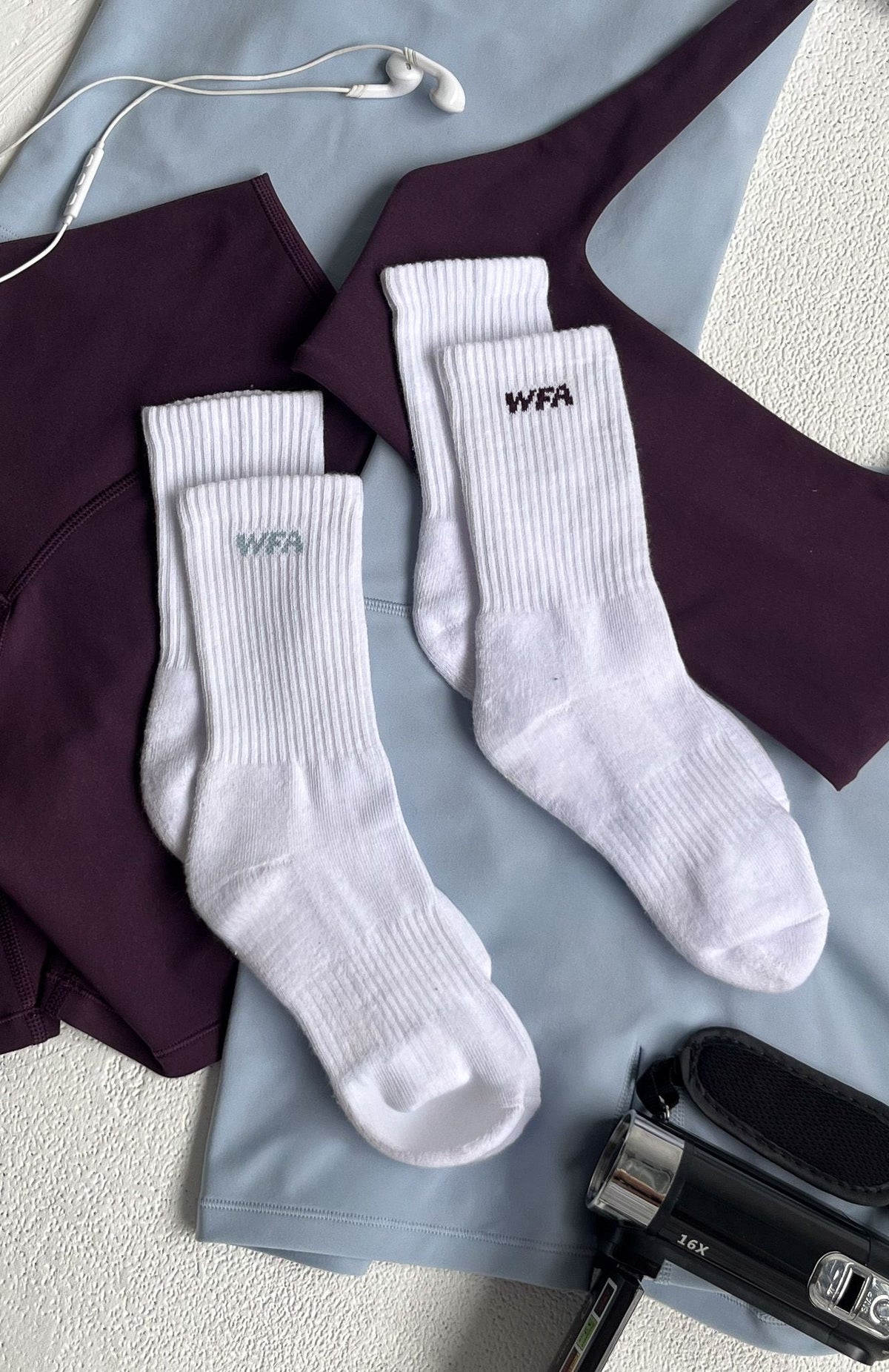 Wfa 2 Pack Socks Icy Blue/Midnight Plum