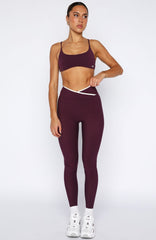 Form Leggings Plum/Cream