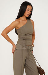 Angel And Grace Top Olive