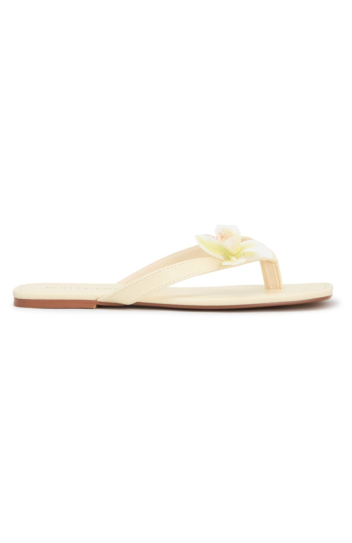 Lathan Orchid Thong Sandals Lemon