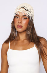 Maja Crochet Hat Cream