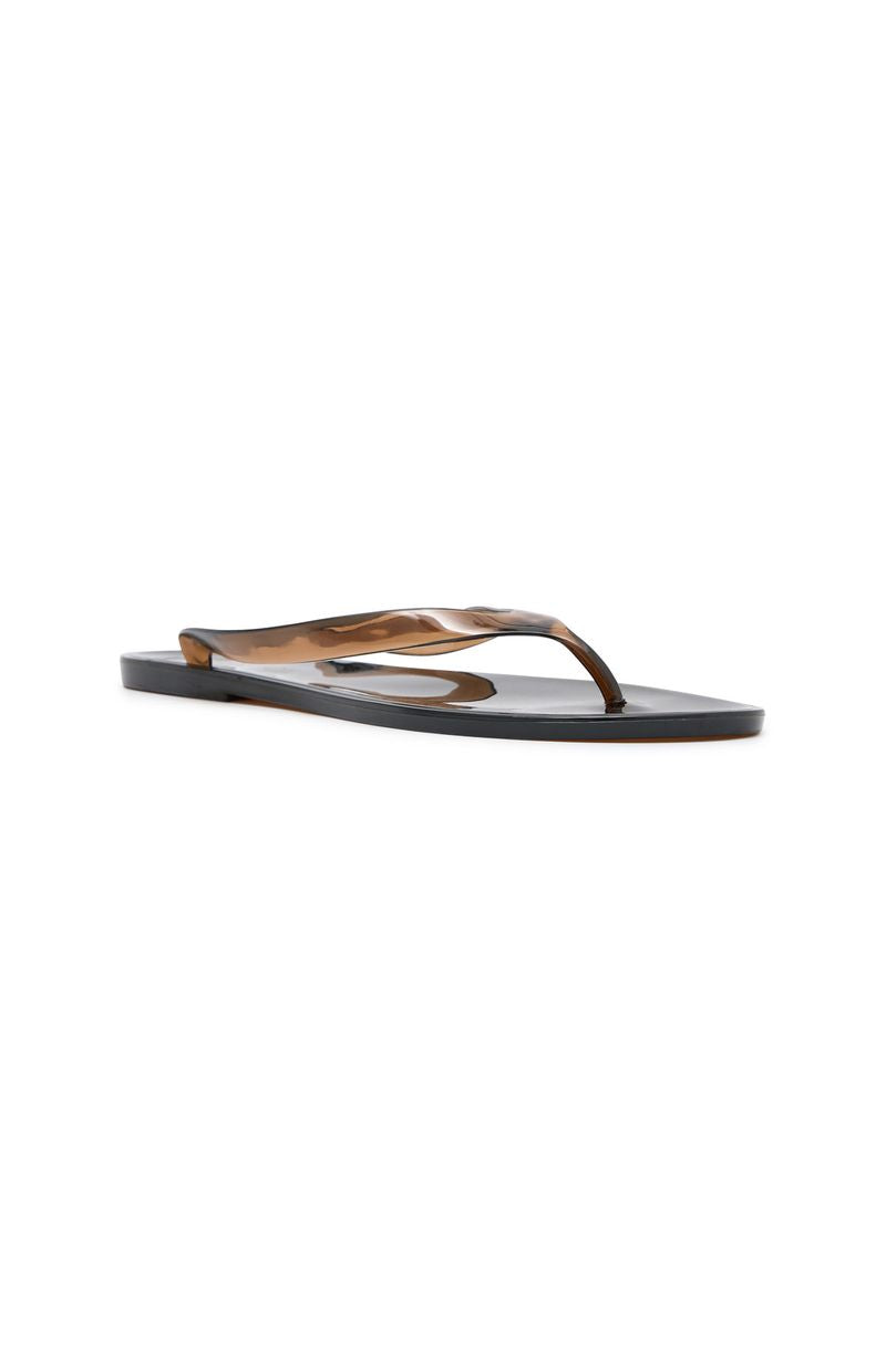 Dean Jelly Thong Sandals Chocolate
