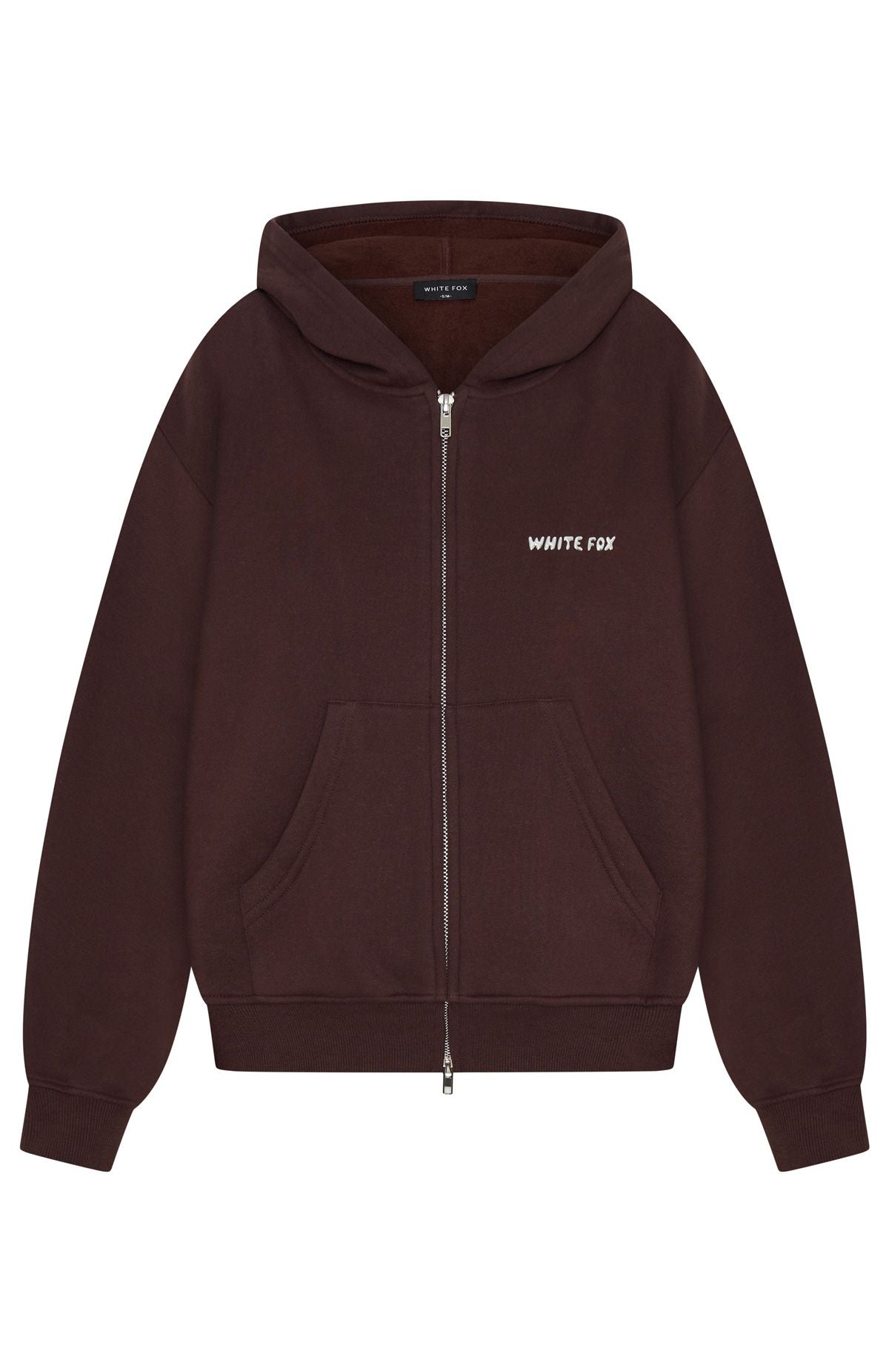 Test Drive Boxy Zip Front Hoodie Chocolate