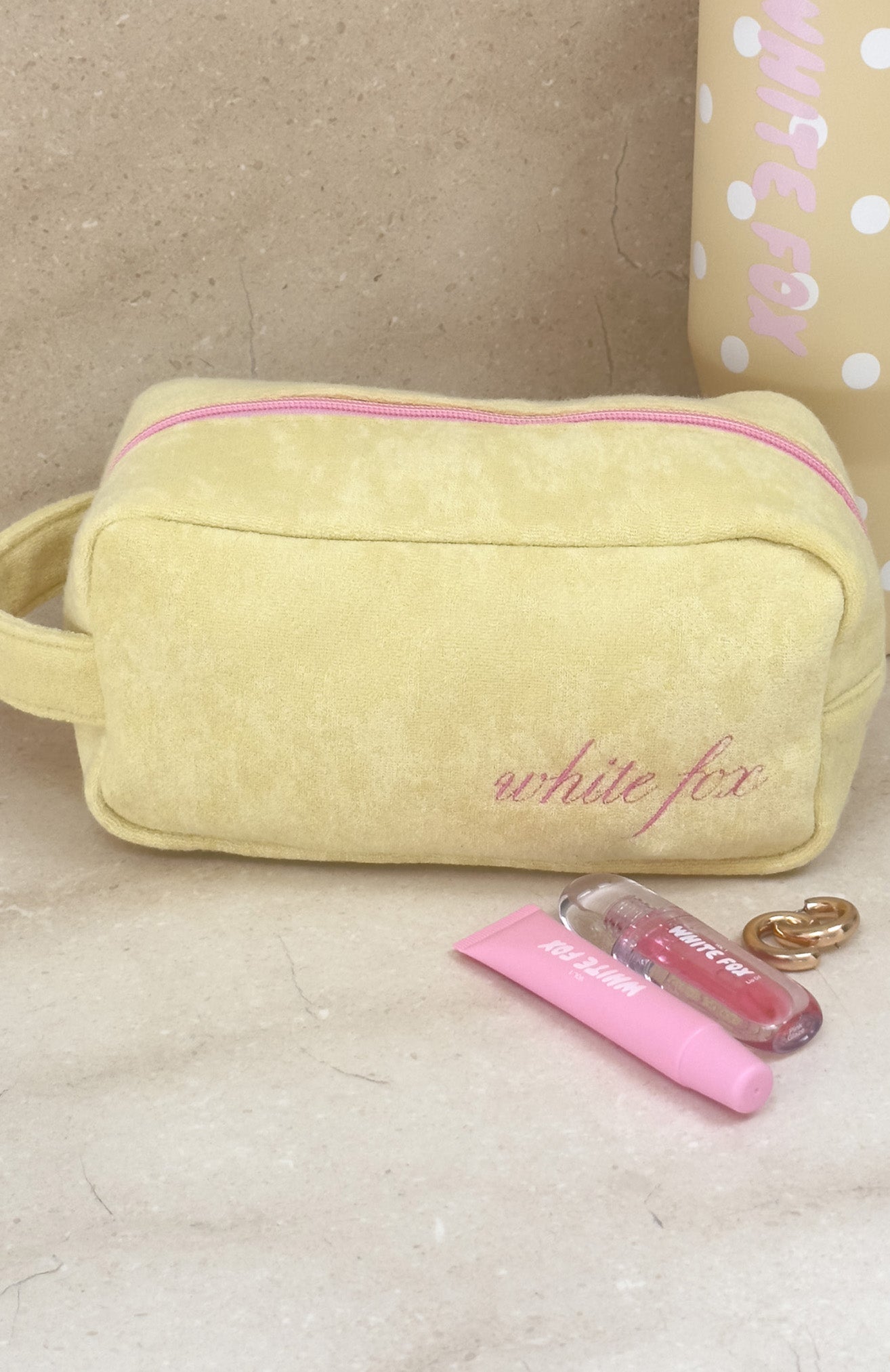 Lillian Cosmetic Bag Lemon