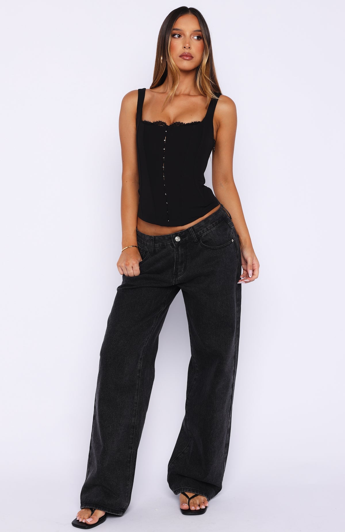 Adore Me Bustier Black