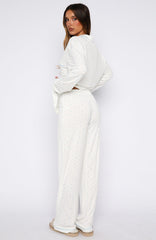 Airplane Mode Modal Wide Leg Pyjama Pants Bluebell Blossom
