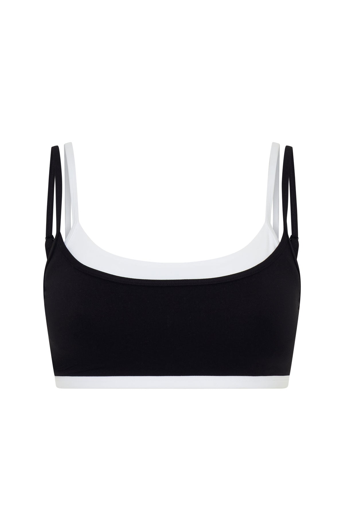 All The Glory Sports Bra Black/White