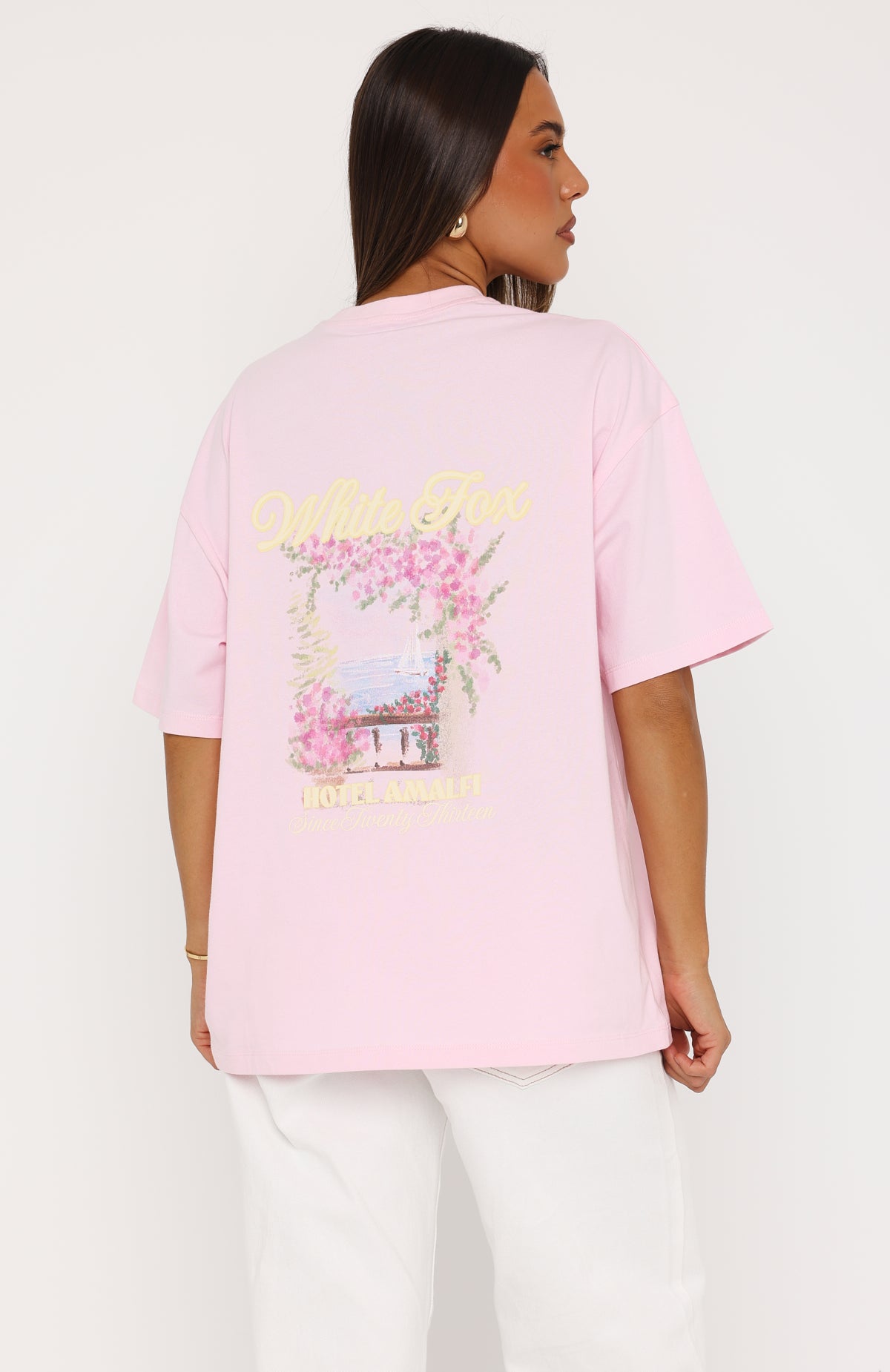 Amalfi Moments Oversized Tee Pink
