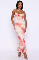 Amped Up Midi Dress Honeydew Floral