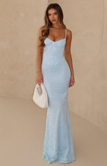 Blossom Belle Maxi Dress Blue