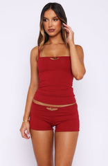 Blush Baby Pyjama Shorts Red
