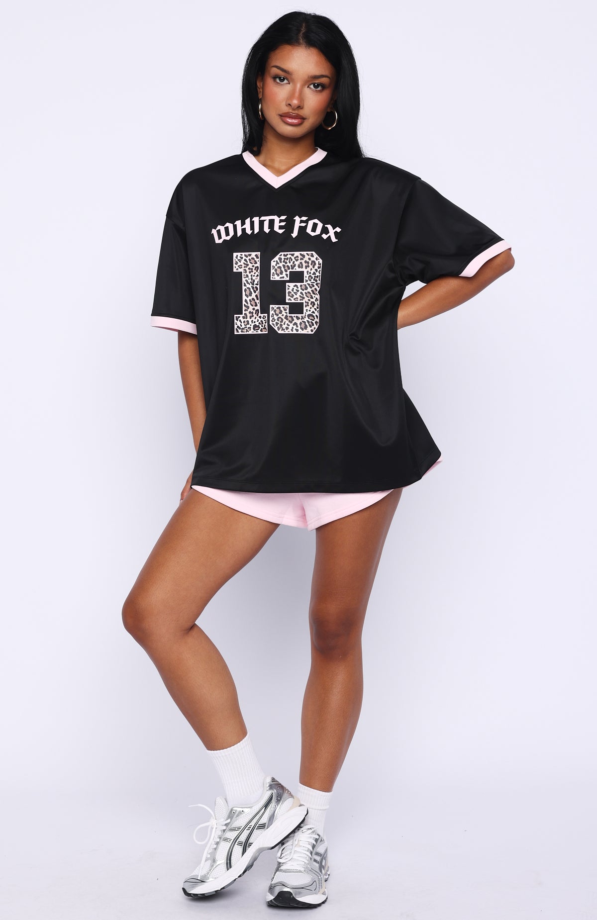 Boss Babe Vibes Oversized Jersey Black