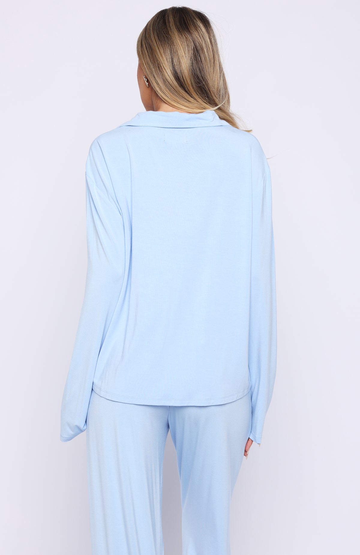 Bridal Party Long Sleeve Pyjama Set Baby Blue