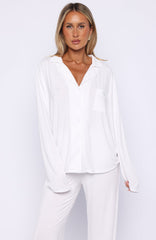 Bridal Party Long Sleeve Pyjama Set Off White