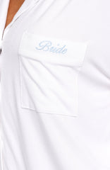 Bridal Party Long Sleeve Pyjama Set Off White