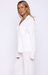 Bridal Party Long Sleeve Pyjama Set Off White