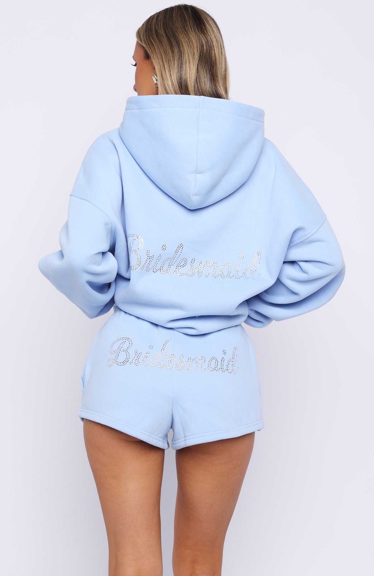 Bridal Party Oversized Hoodie Light Blue