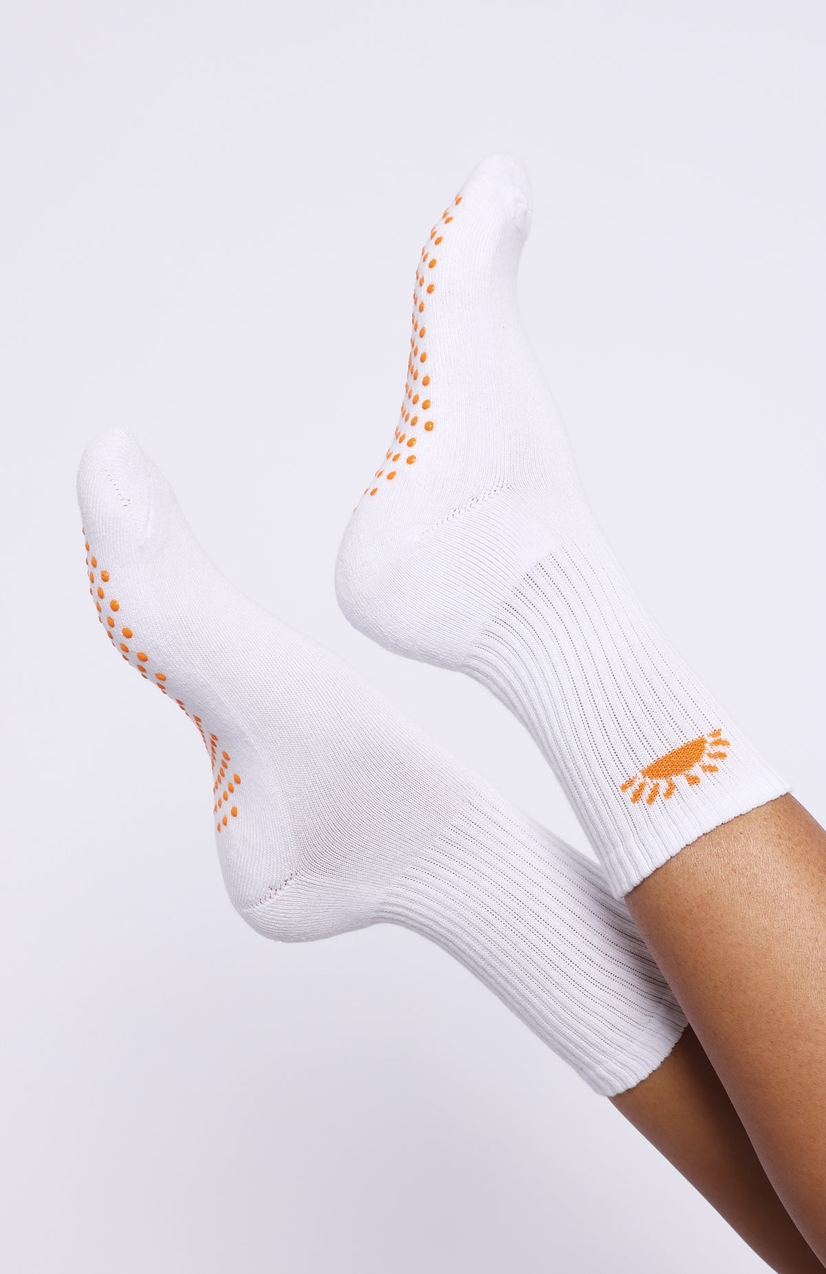 Bright Side Grip Socks 2 Pack Mango & Pink