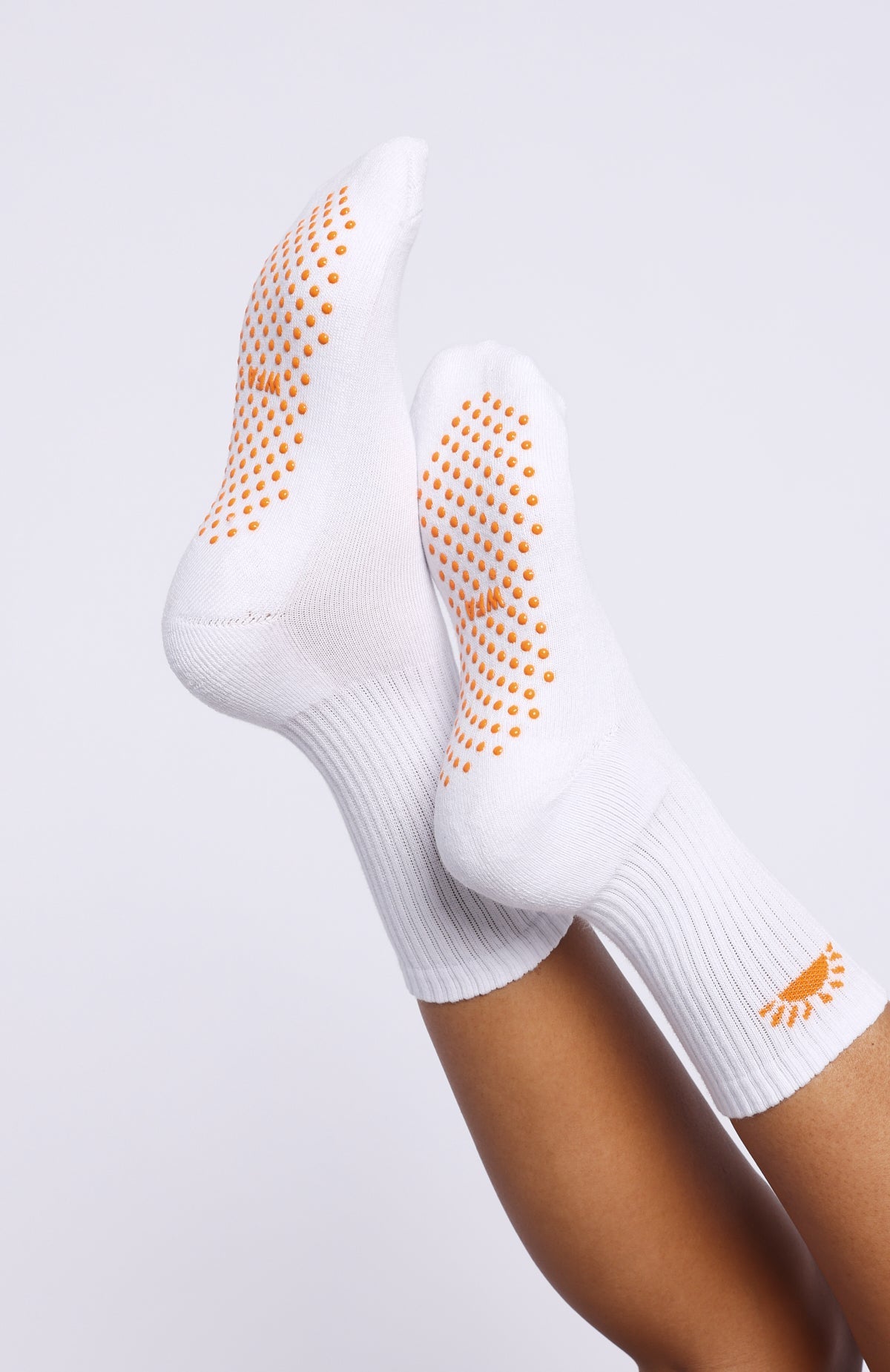 Bright Side Grip Socks 2 Pack Mango & Pink