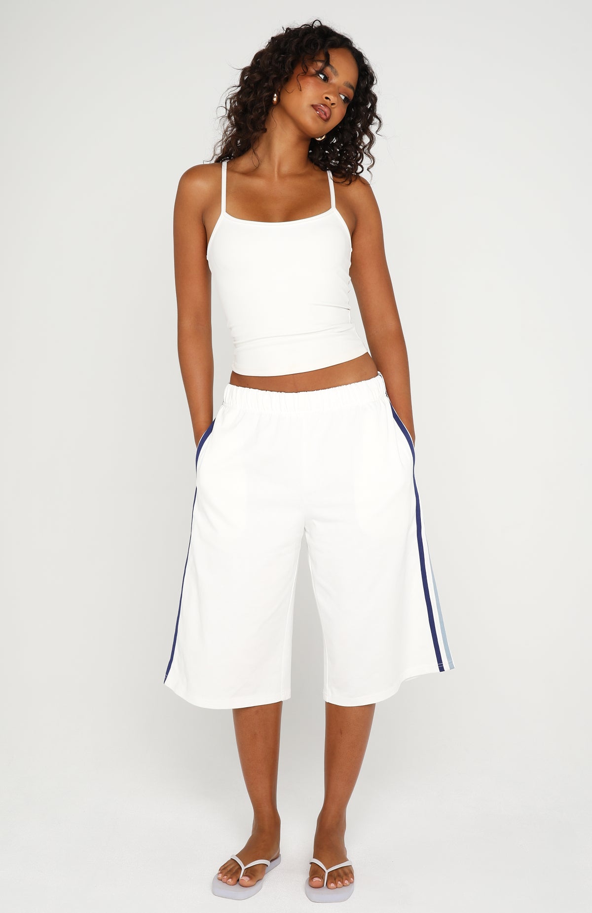 Call It Ours Relaxed Shorts White