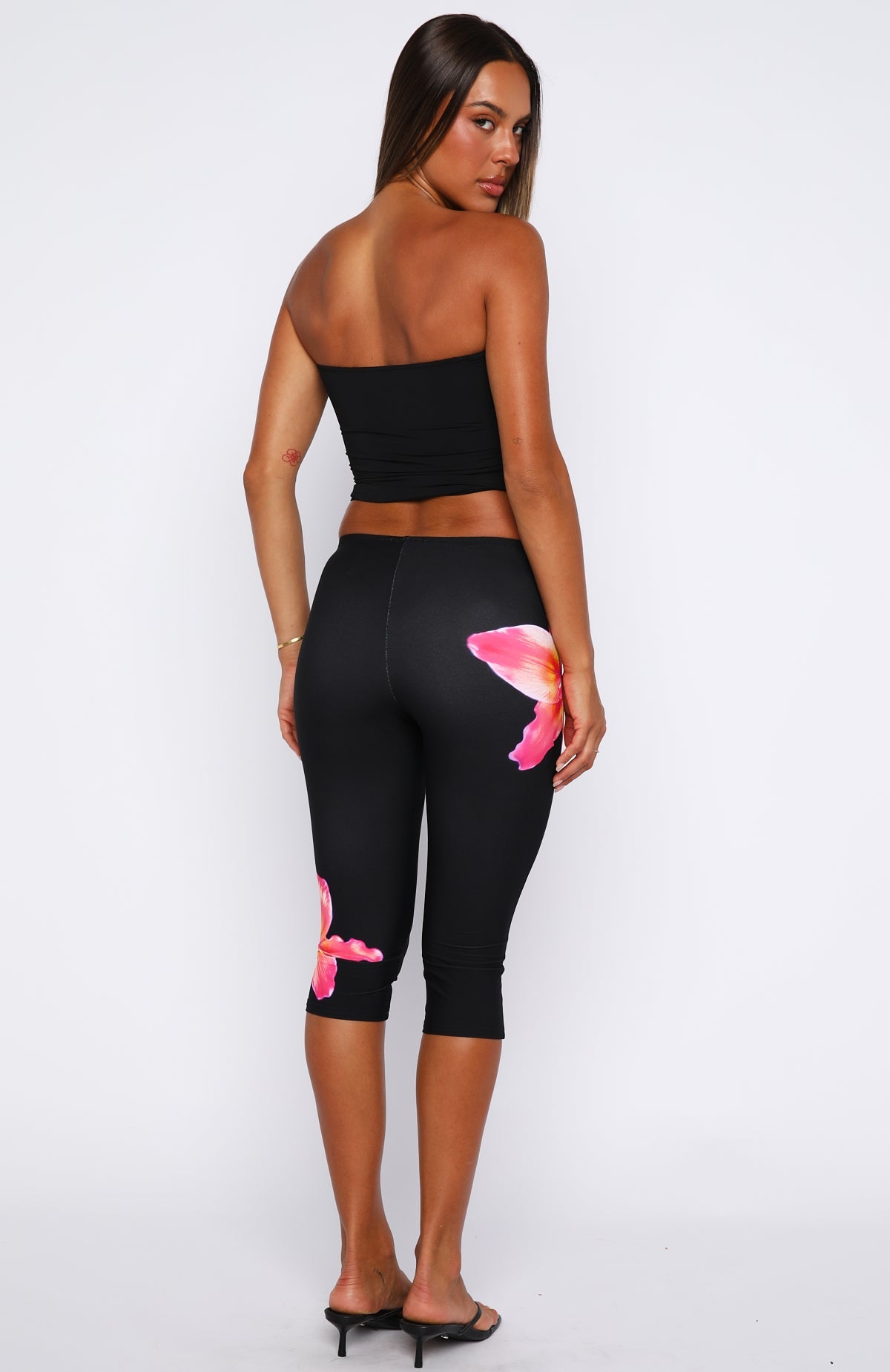 Call Me Trouble Capri Pants Midnight Blossom