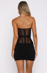 Call Me Your Baby Strapless Bustier Black