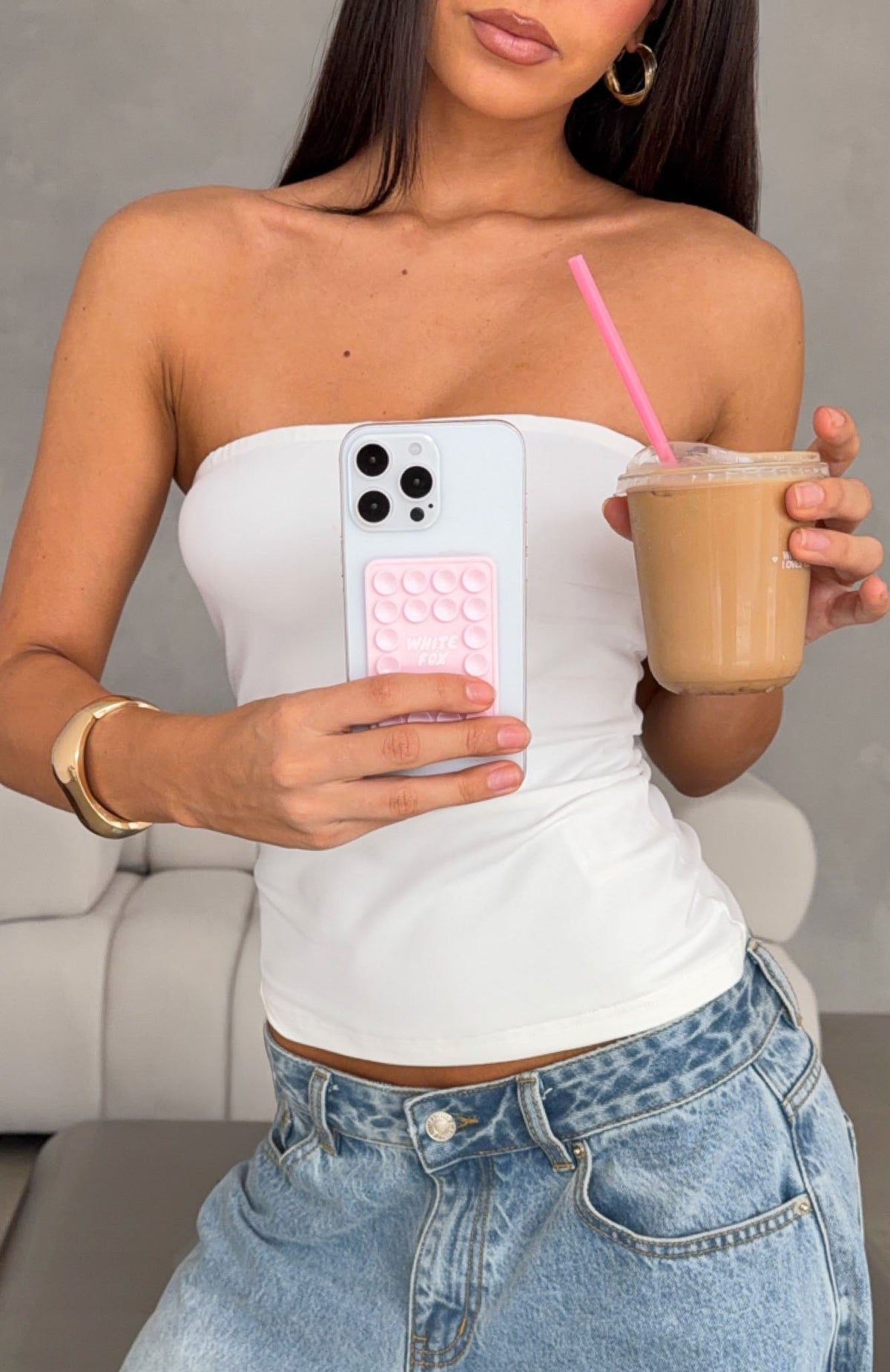 Calling My Cellular Phone Grip Pink/Cream