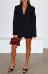 Catch Me Now Oversized Blazer Black