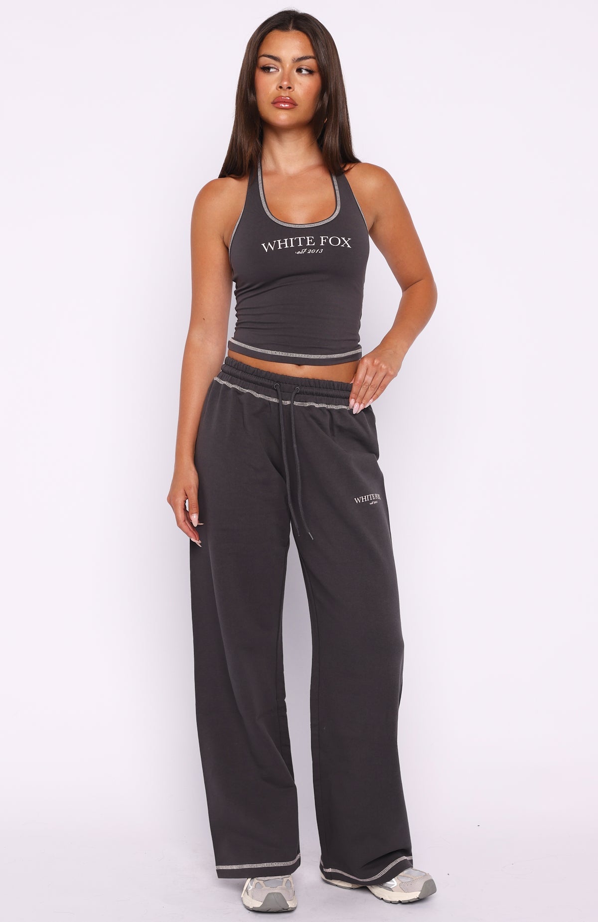 Chill In Style Halter Top Charcoal