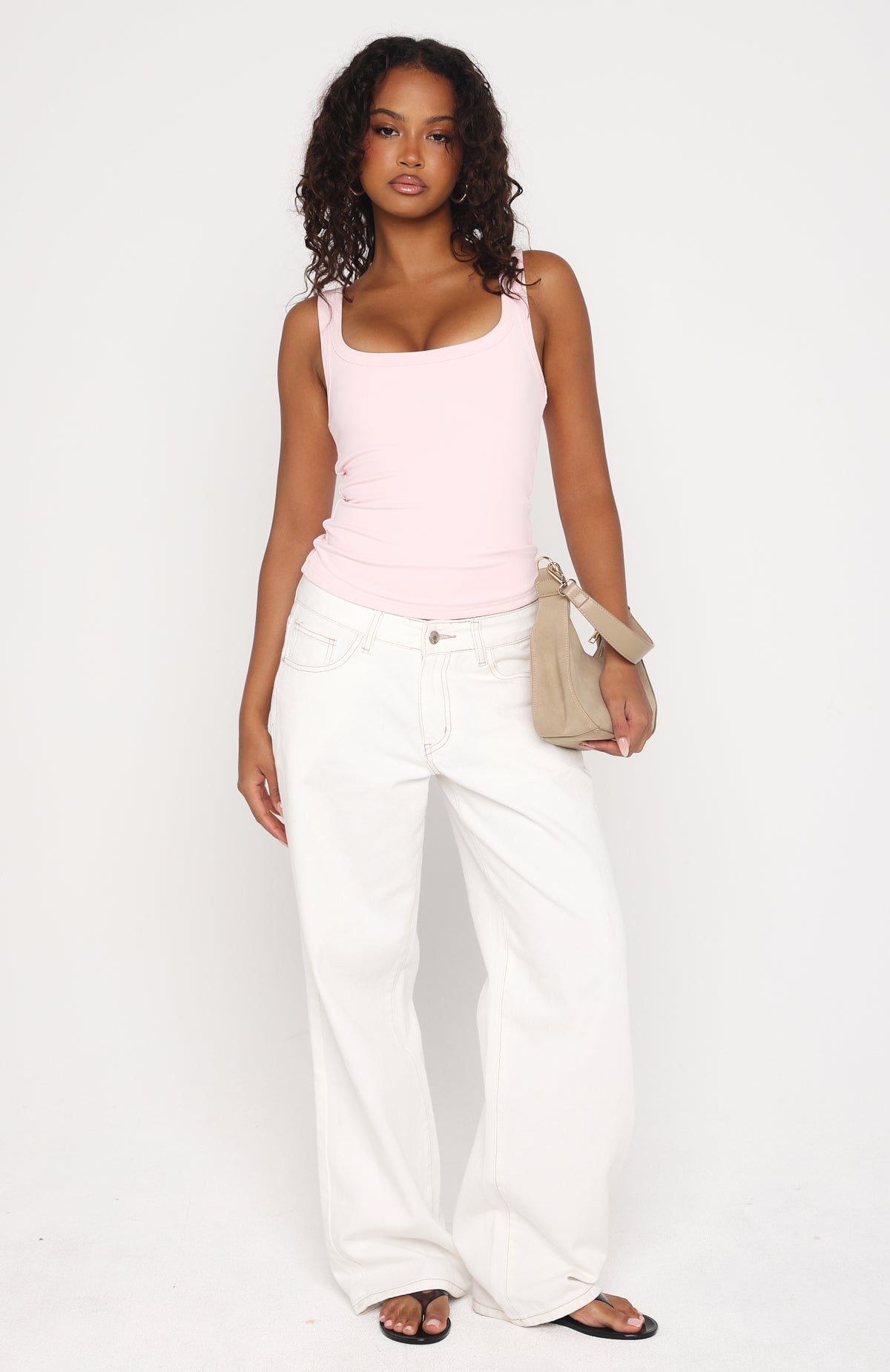 Chill Vibes Tank Top Baby Pink