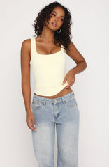 Chill Vibes Tank Top Lemon