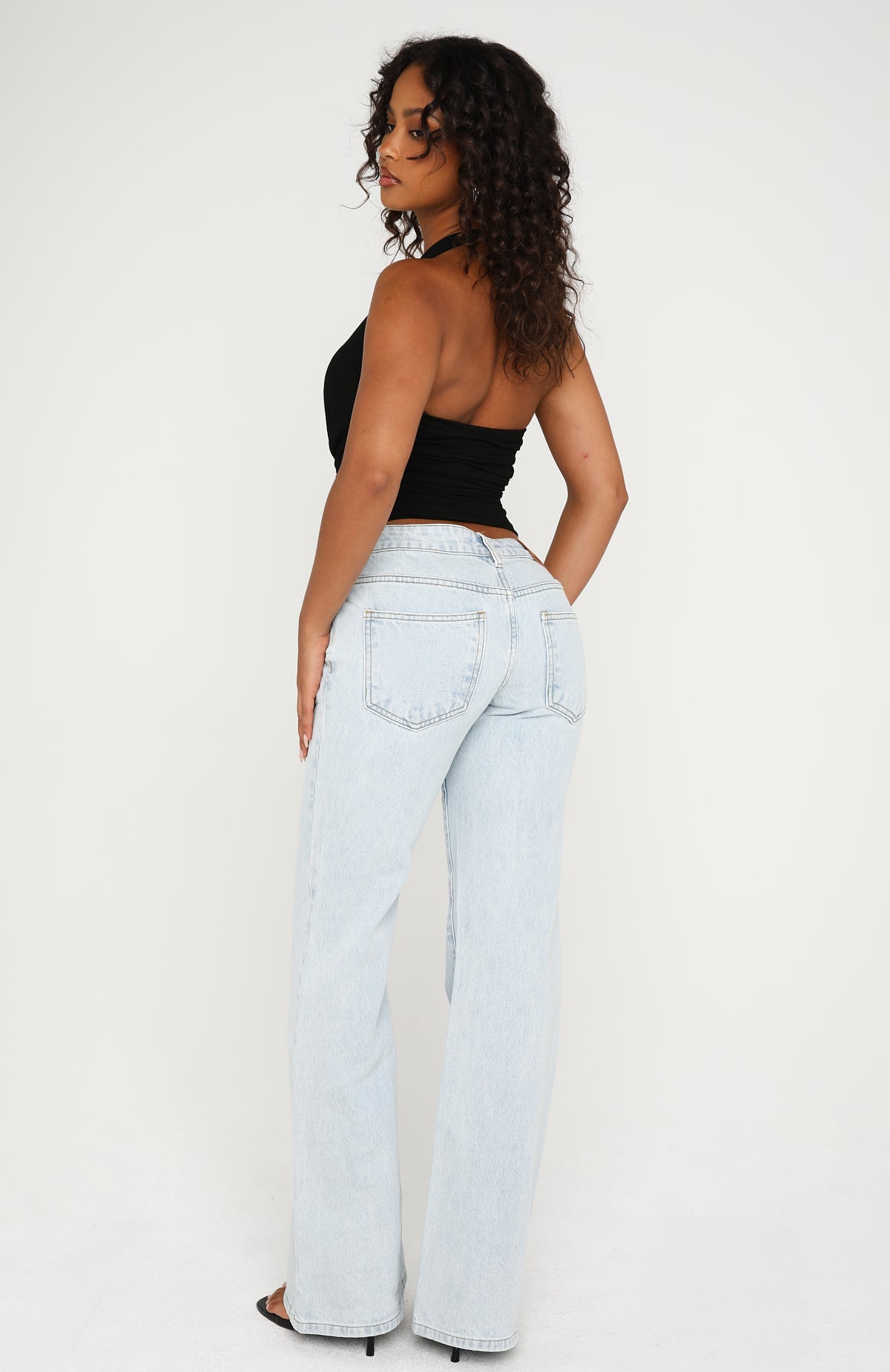 Cielo Low Rise Flare Leg Jeans Glacier Blue
