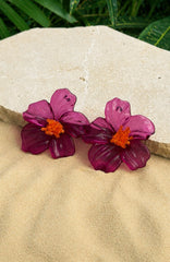 Dawson Earrings Purple/Orange