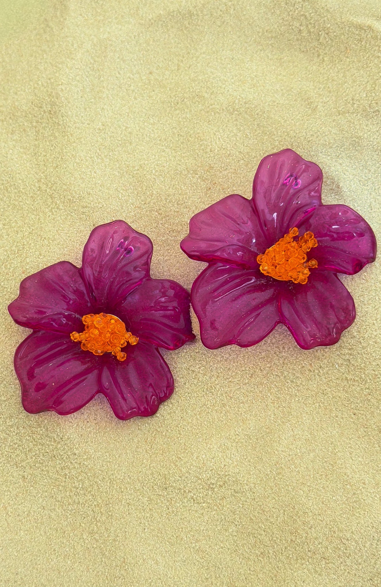 Dawson Earrings Purple/Orange
